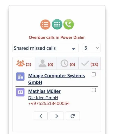 Power Dialer für ausgehende Kampagnen