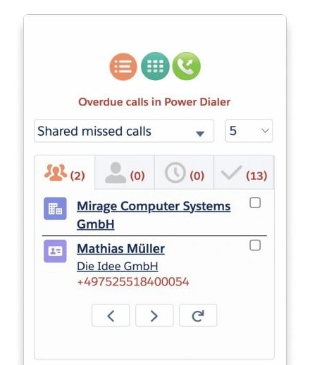Power Dialer für ausgehende Kampagnen